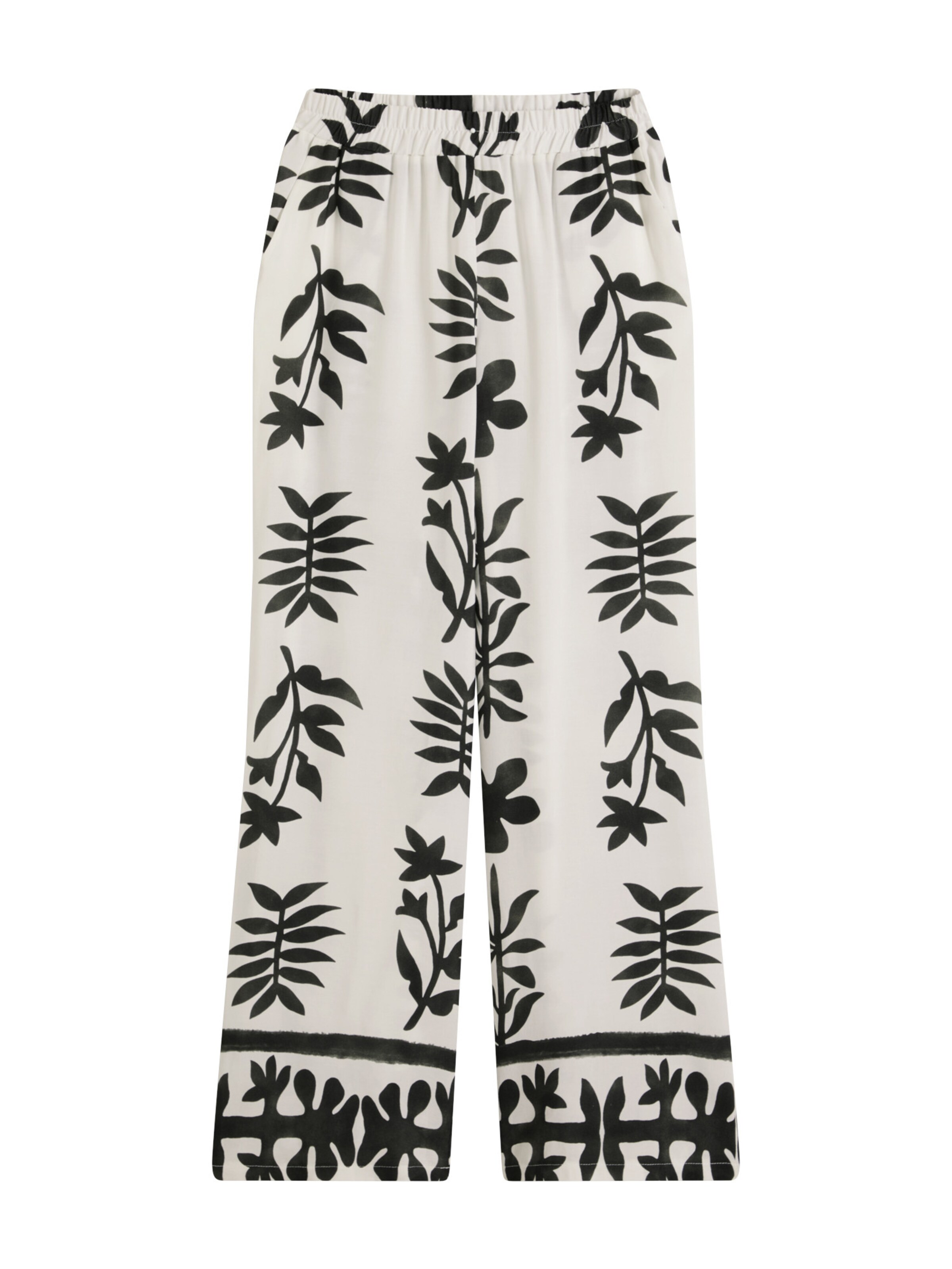 bonprix Loosefit Broek in Wit: voorkant