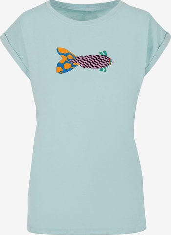 Merchcode Shirt 'Yellow Submarine - Fish No. 1' in Blue: front
