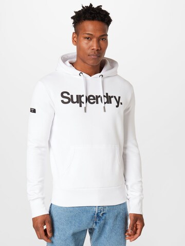 Superdry Sweatshirt in White: front