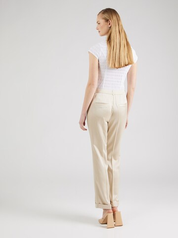 COMMA Regular Trousers with creases in Beige