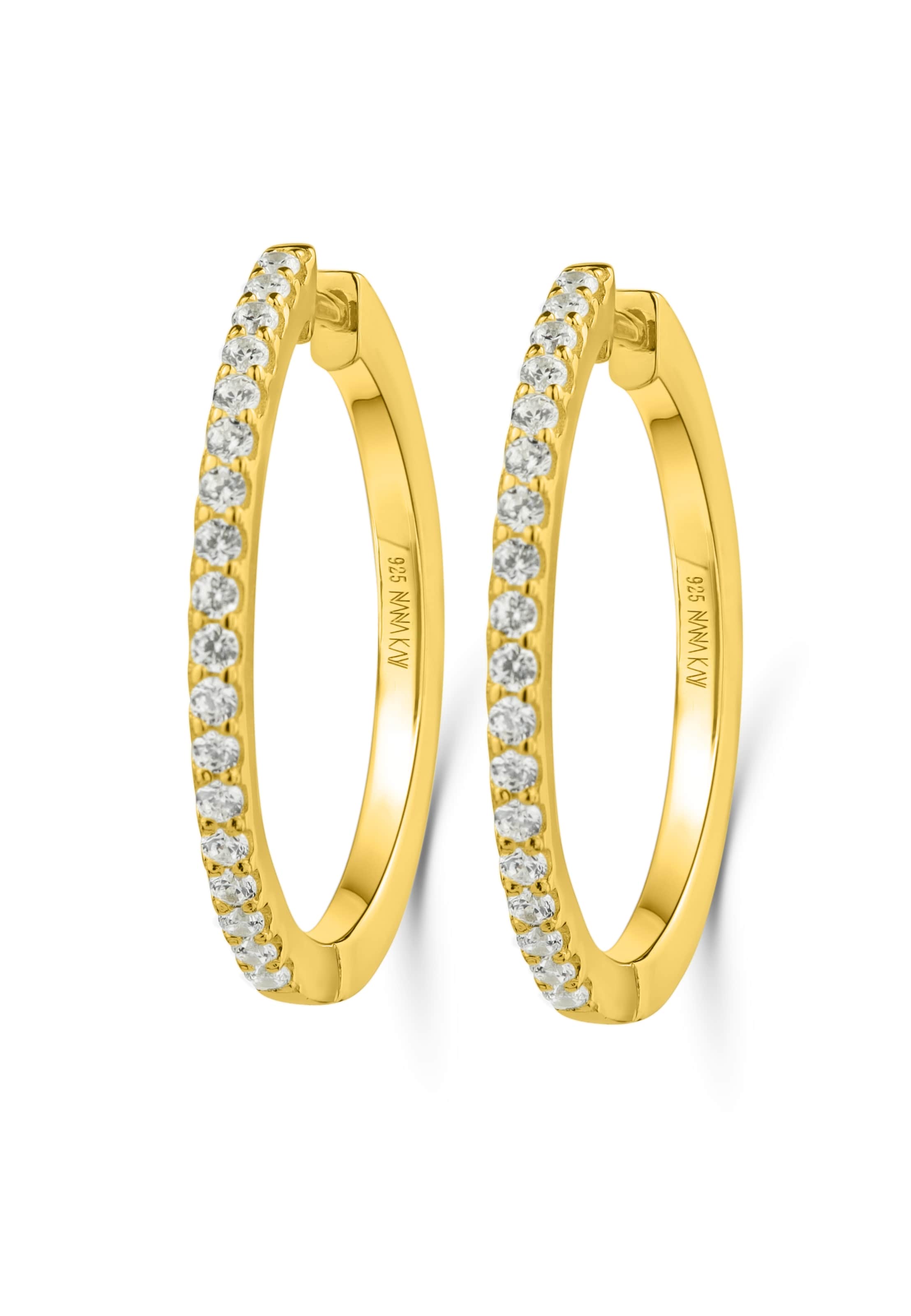 Nana Kay Earrings 'Glamour Girl' in Gold: front