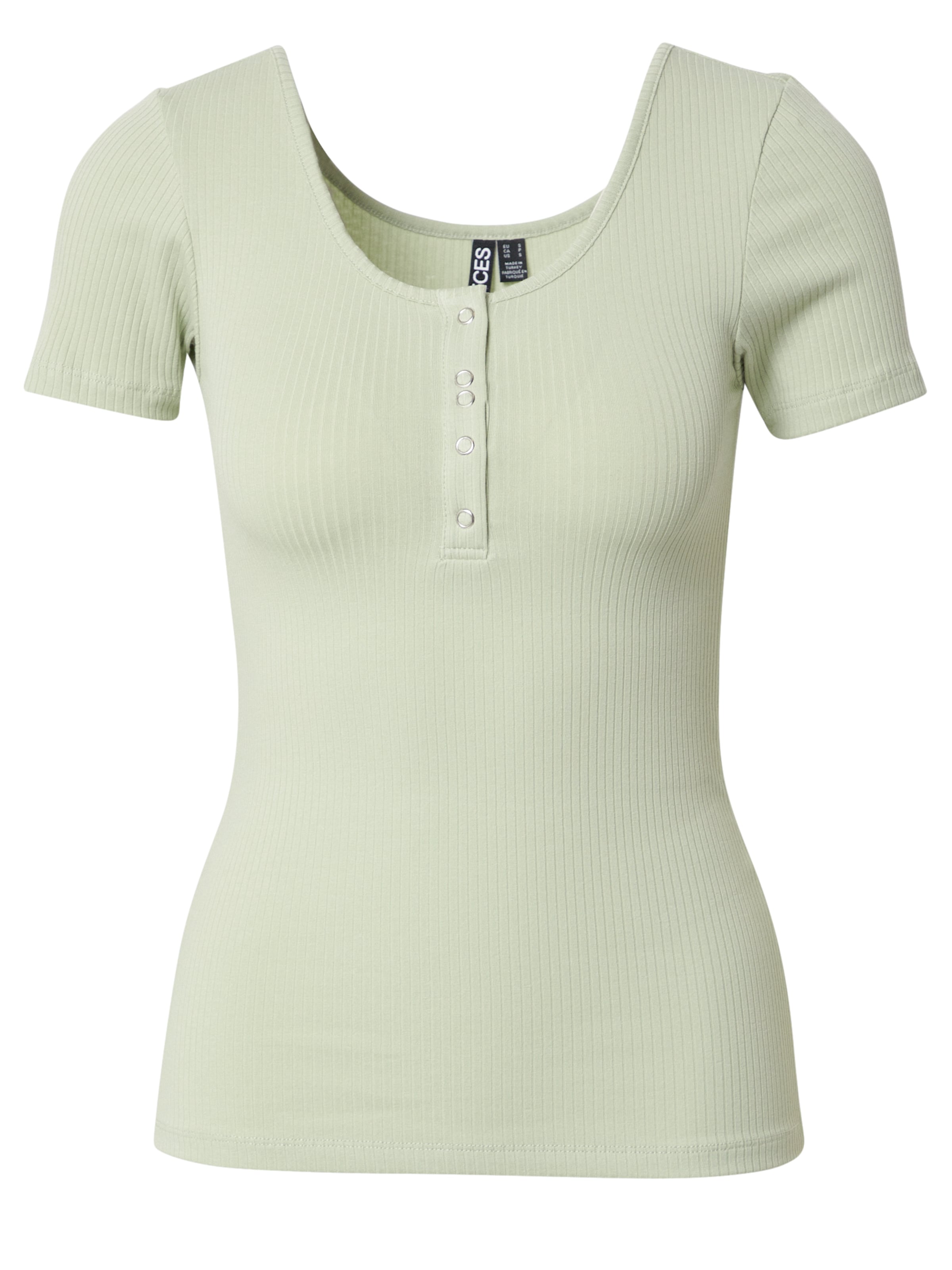 PIECES Tričko 'Kitte' – zelená: přední strana