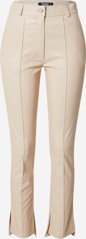 Ibana Flared Broek 'Pinto' in Beige: voorkant