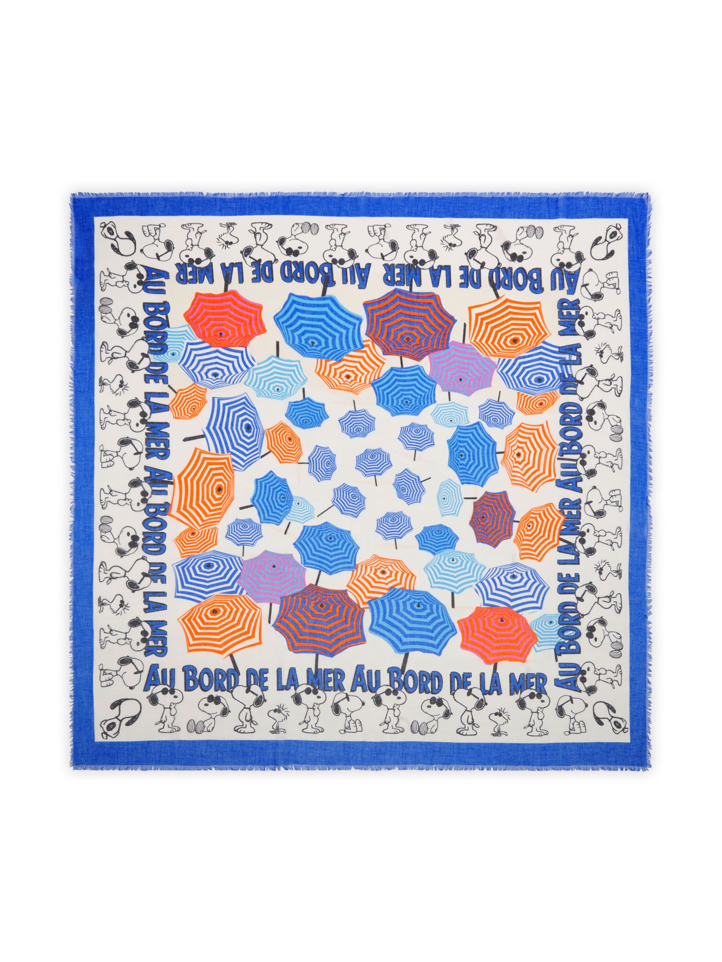 Foulard CODELLO en bleu : devant
