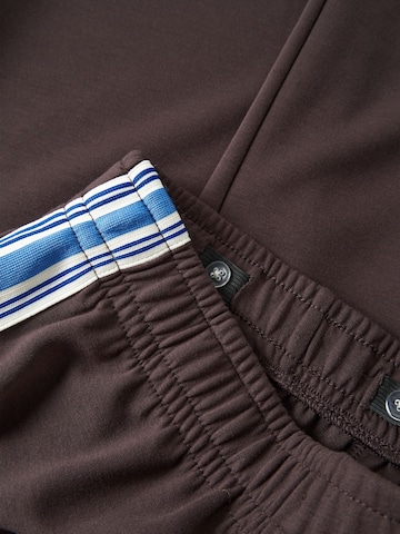 NAME IT - Pierna ancha Pantalón en marrón