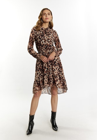 faina Dress in Brown