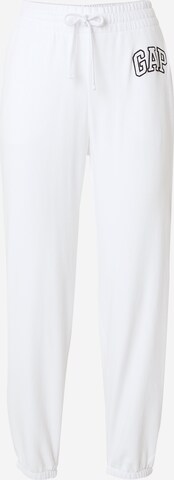 Effilé Pantalon 'HERITAGE' GAP en blanc : devant