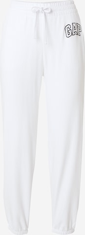 GAP Tapered Pants 'HERITAGE' in White: front