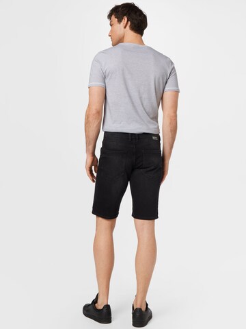 TOM TAILOR DENIM Regular Shorts in Schwarz