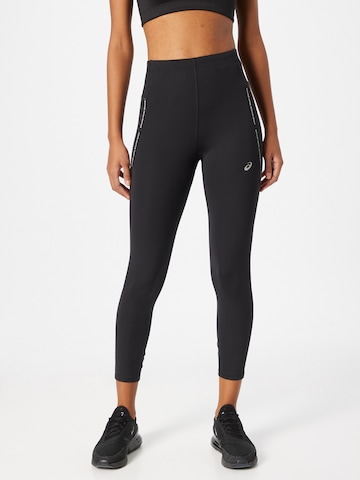 ASICS Skinny Sportsbukser i sort: forside