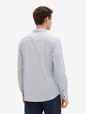 Coupe regular Chemise TOM TAILOR en bleu