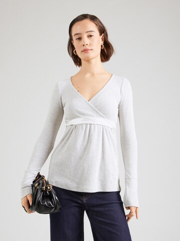 HOLLISTER Póló - szürke: elől