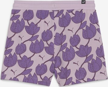 PUMA Regular Pants 'Ess+' in Purple