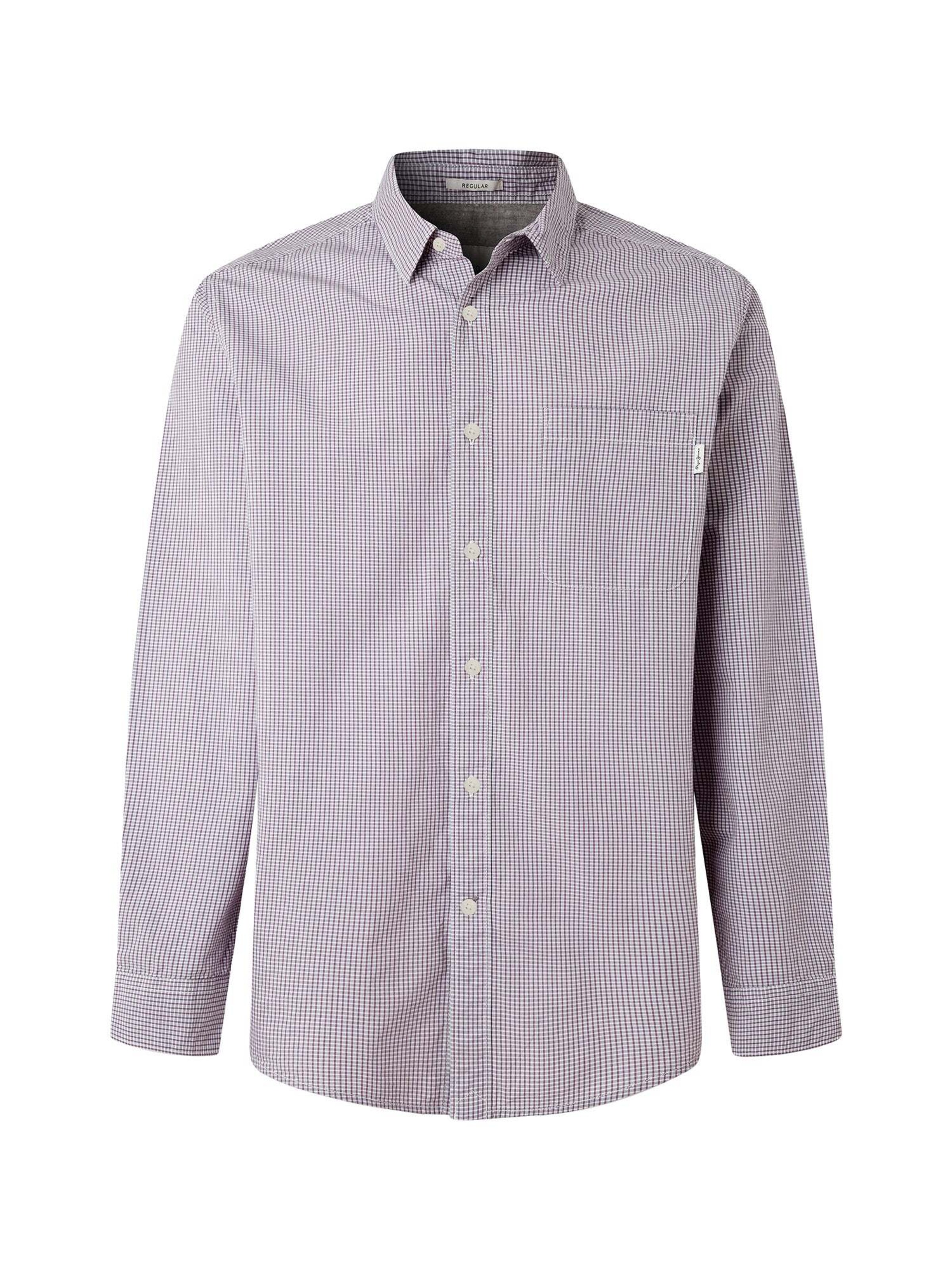 Pepe Jeans - Ajuste regular Camisa 'Rho' en gris: frente