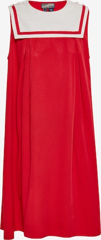 DreiMaster Vintage Jurk in Rood: voorkant