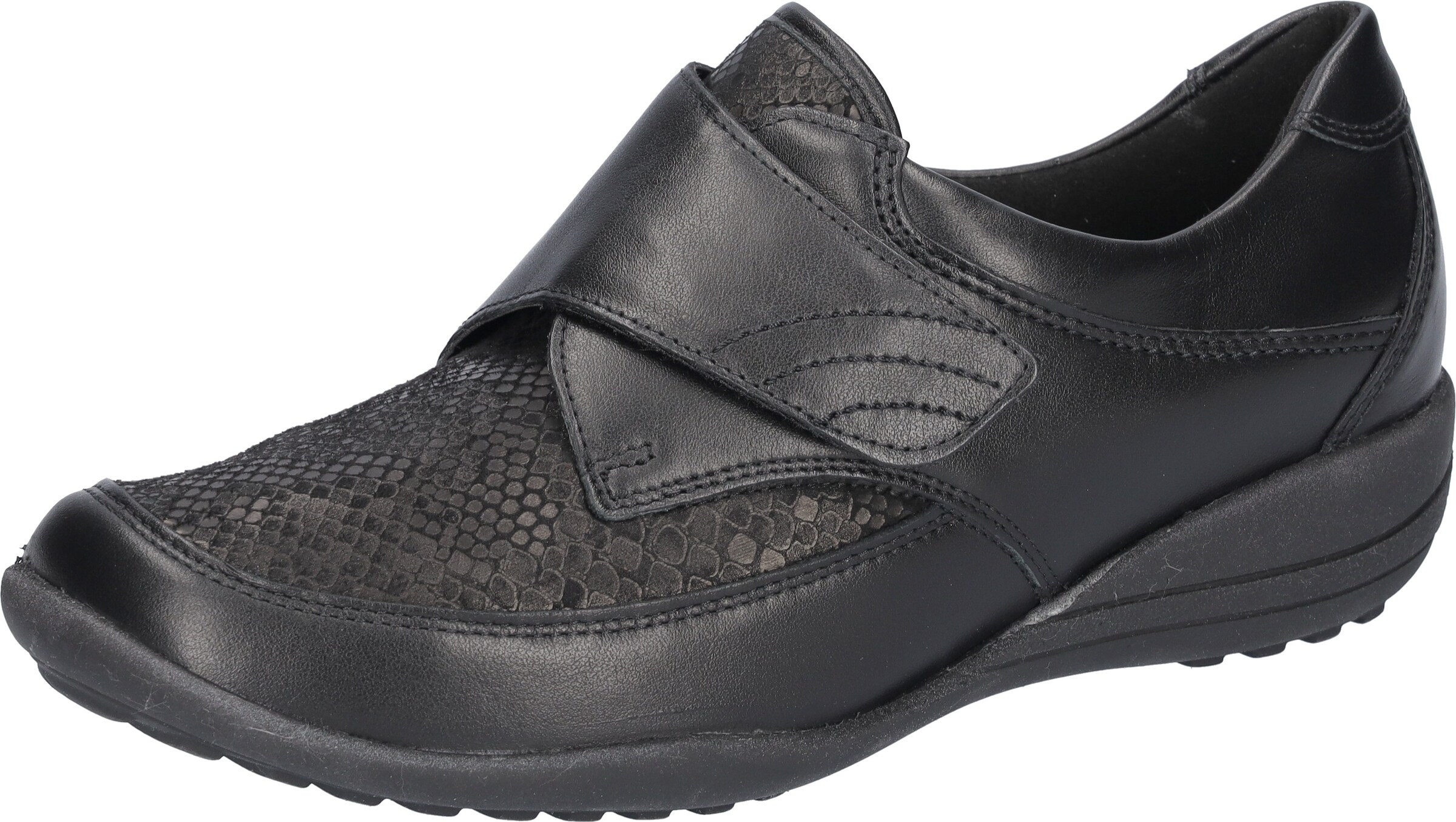 WALDLÄUFER Schnürschuh in Schwarz: Vorderseite