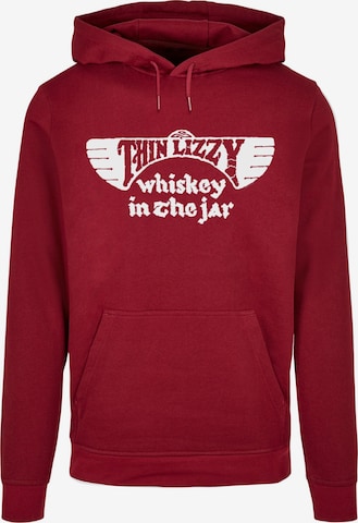 Merchcode Sweatshirt 'Thin Lizzy - Whiskey' in Rot: predná strana