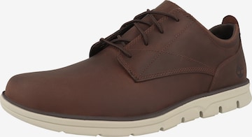 TIMBERLAND - Calzado deportivo con cordones en marrón: frente