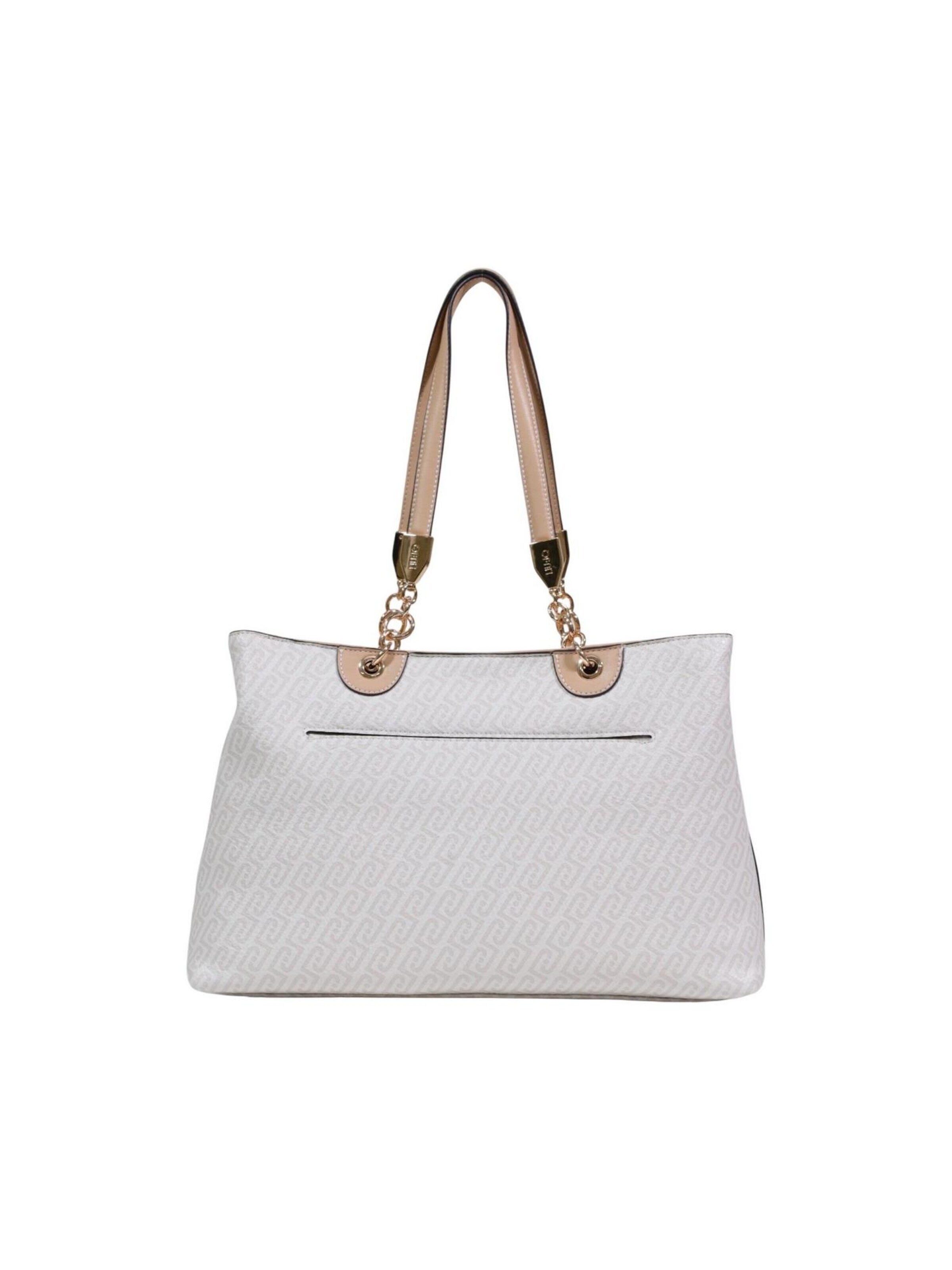 Borsa a spalla 'M TOTE AA6104 E1118' di Liu Jo in bianco