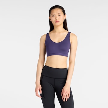 Soutien-gorge de sport new balance en violet : devant