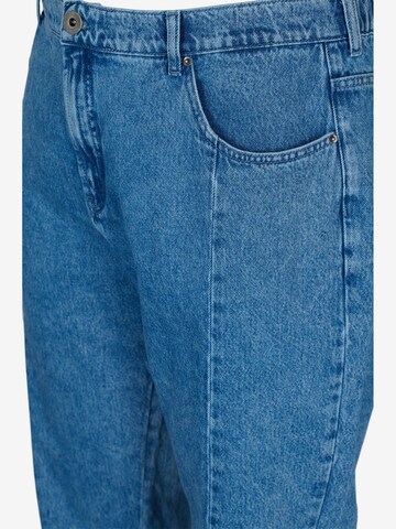 Zizzi Tapered Jeans 'Mille' in Blauw