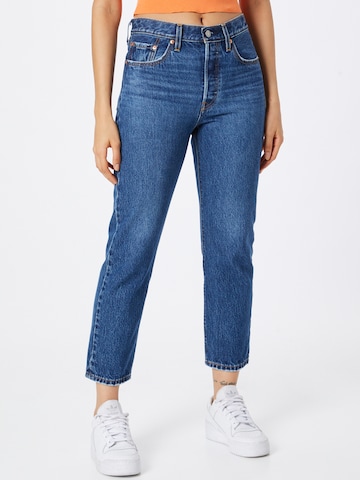 Regular Jeans '501 Crop' de la LEVI'S ® pe albastru: față