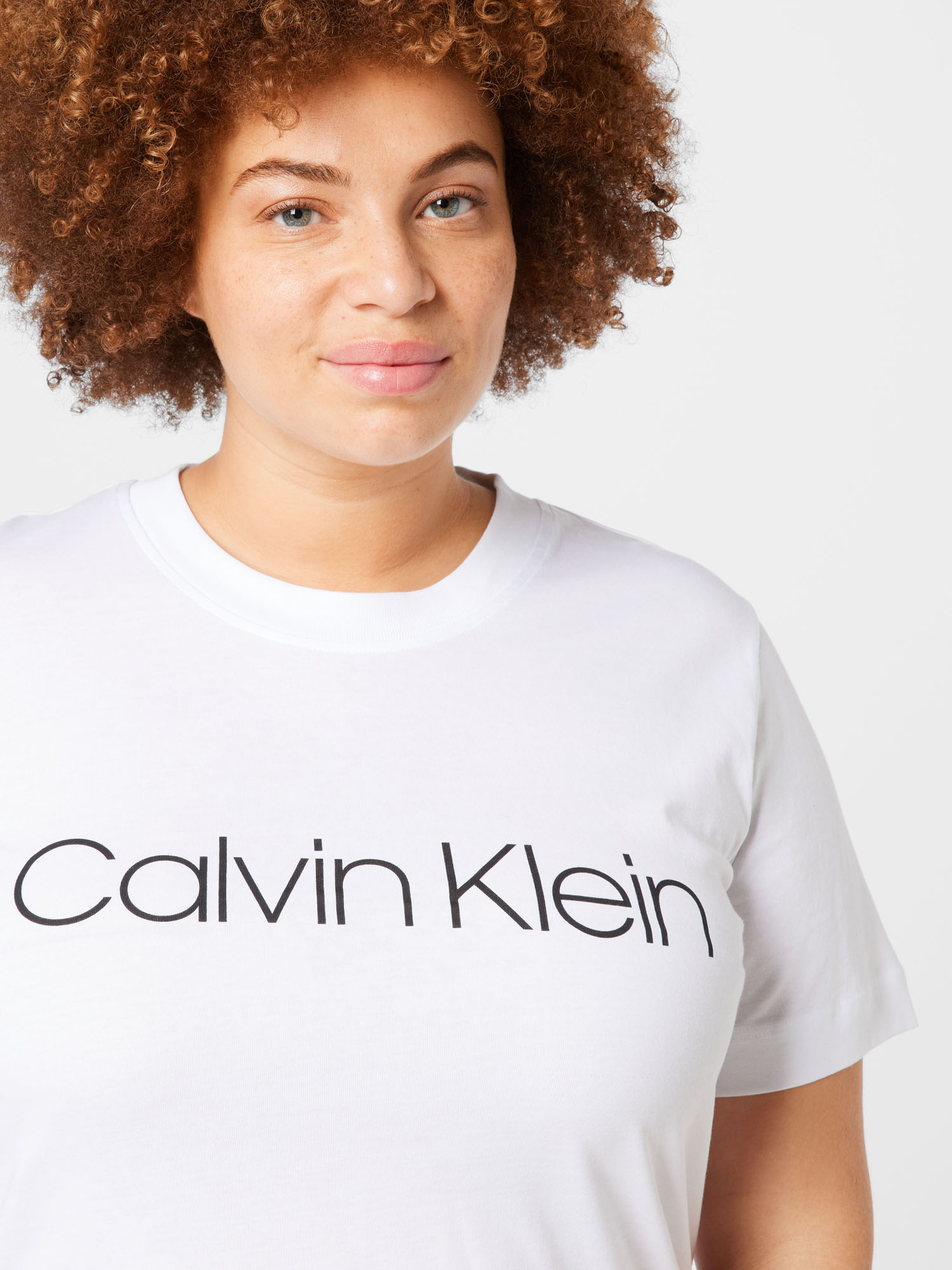 Calvin Klein Curve T-Shirt in Weiß 