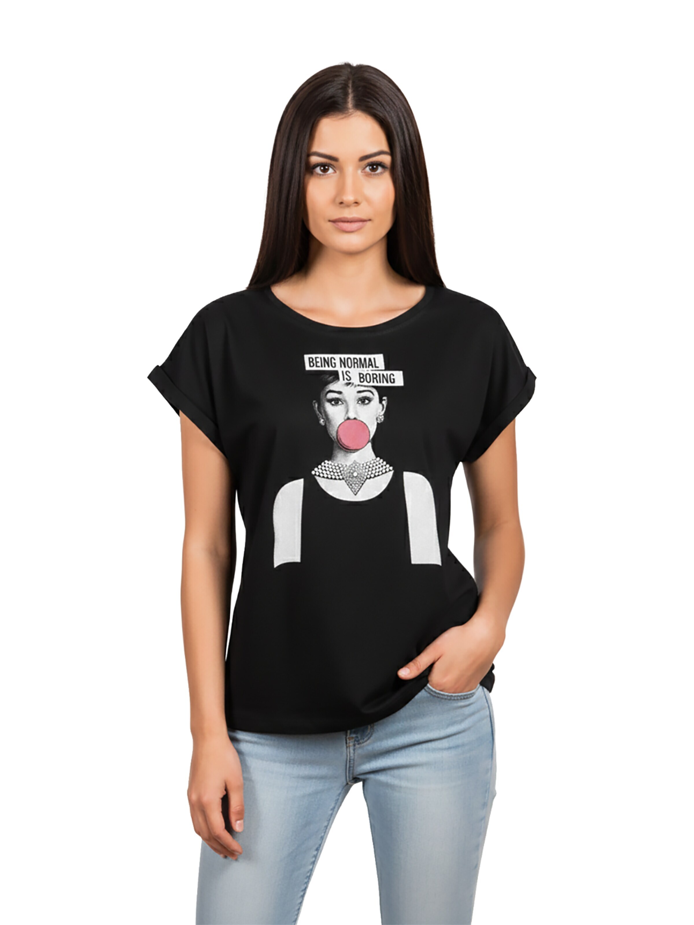 MAKAYA Shirt 'Normal is Boring' in Black