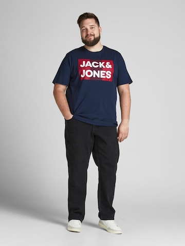 Jack & Jones Plus Shirt in Blauw