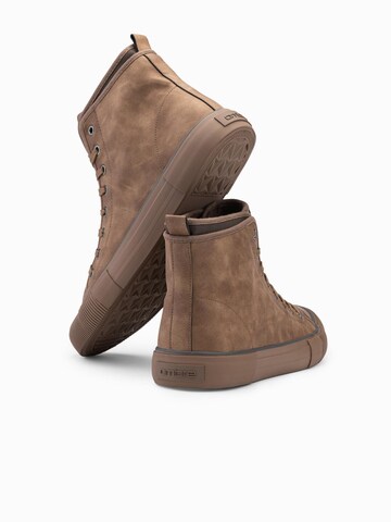 Baskets hautes Ombre en beige