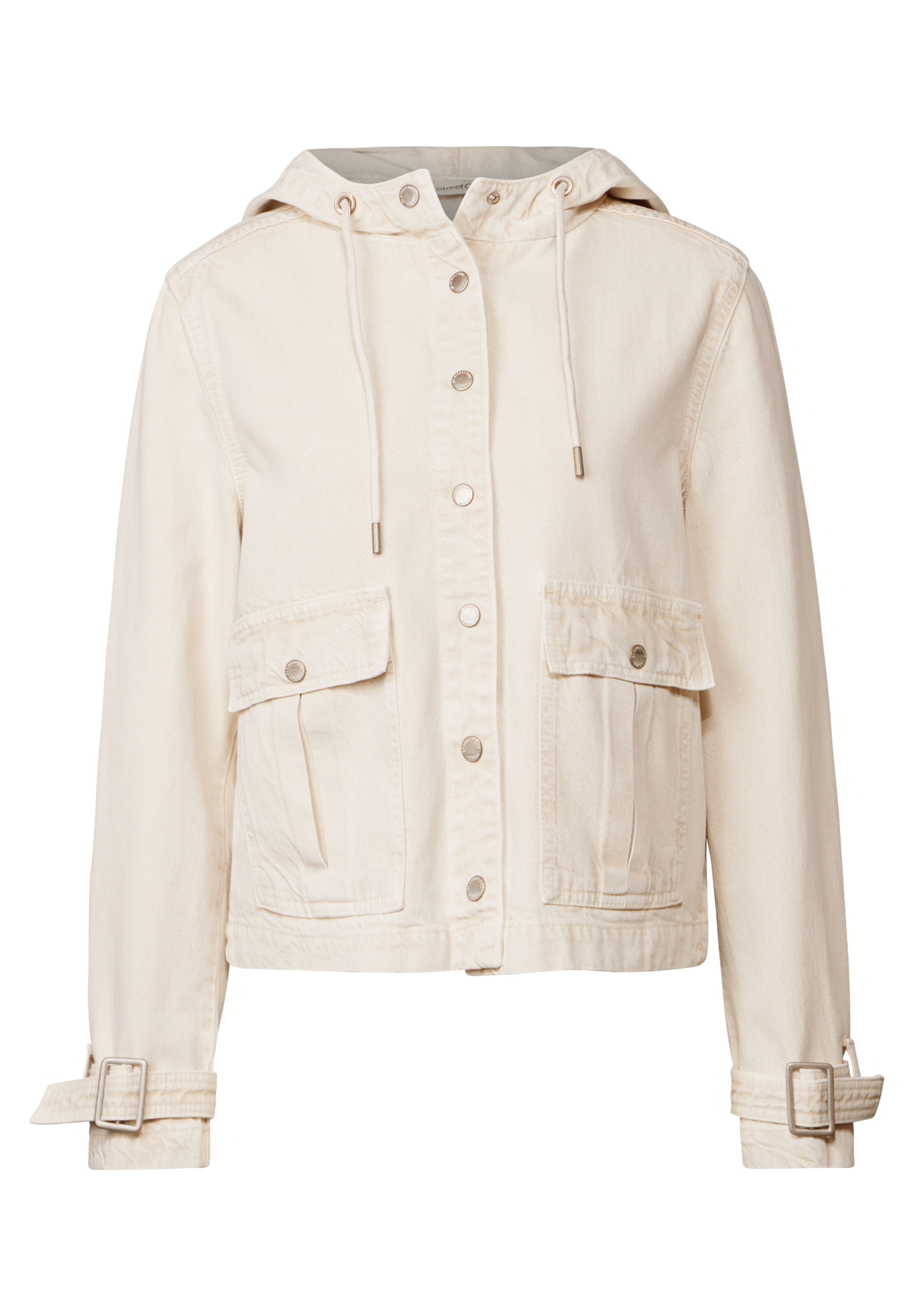 STREET ONE Leichte Jeansjacke in Beige: Vorderseite