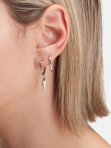 Boucles d'oreilles Liebeskind Berlin en argent : devant