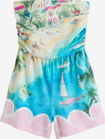 Vienos dalies kostiumas iš Next, spalva – smėlio / sodri mėlyna („karališka“) / žalia / rožinė / rožių spalva / balta, Prekių apžvalga