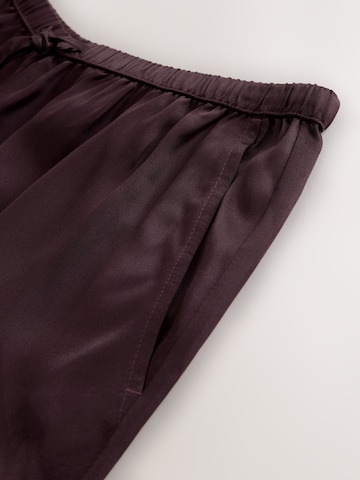 Wide Leg Pantalon Next en marron