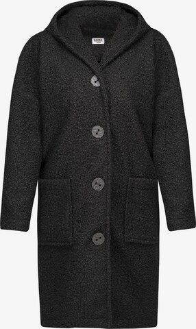 Karko Between-Seasons Coat in Black: front