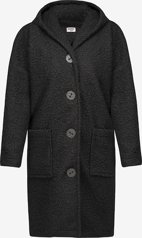 Manteau mi-saison Karko en noir : devant