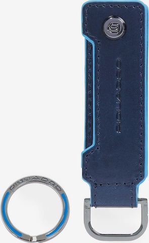 Piquadro Sleutelhanger in Blauw: voorkant