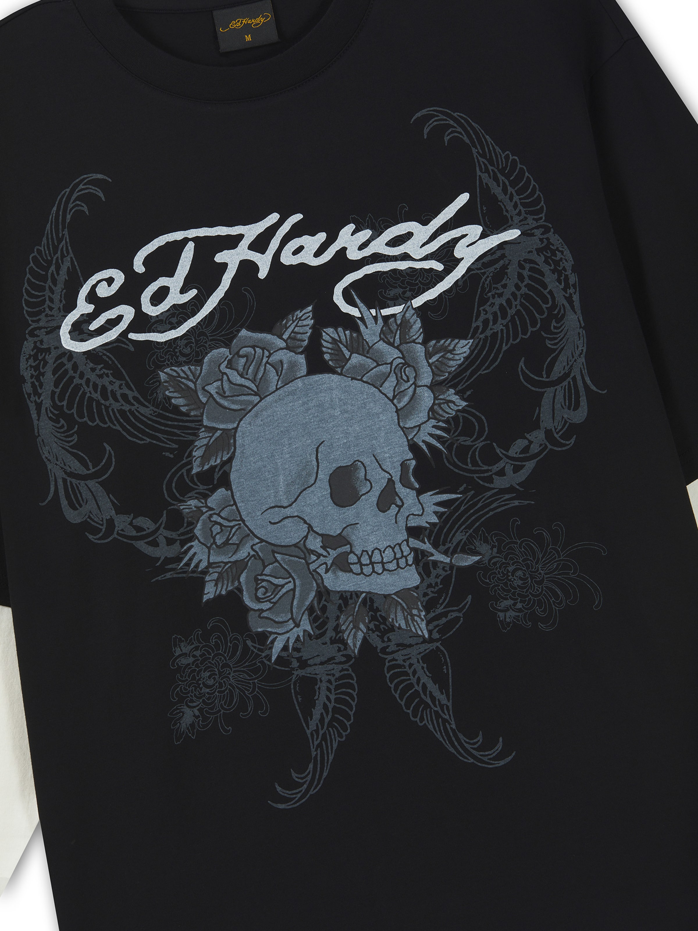 Ed Hardy - Camiseta '1971 Skull' en negro