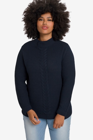 Pull-over Ulla Popken en bleu : devant