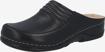 BERKEMANN Clogs 'Victoria' in Schwarz: Vorderseite