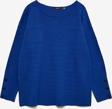 Pull-over 'GOLD' Vero Moda Curve en bleu : devant