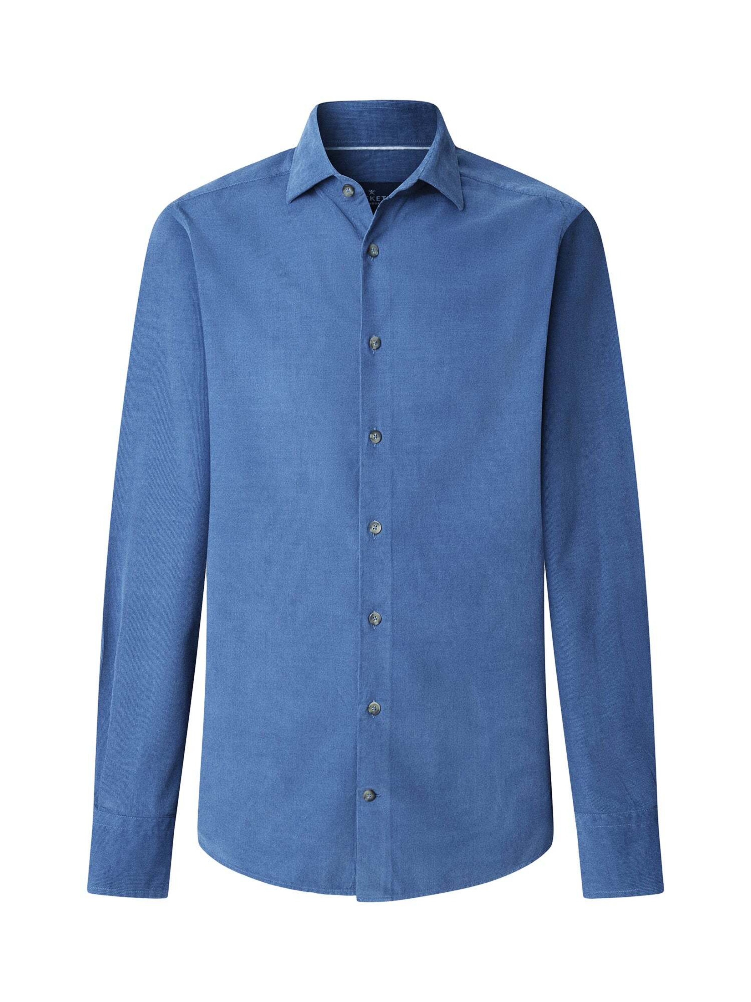 Hackett London Button Up Shirt in Blue: front