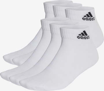 Chaussettes de sport 'Cushioned  ' ADIDAS SPORTSWEAR en blanc