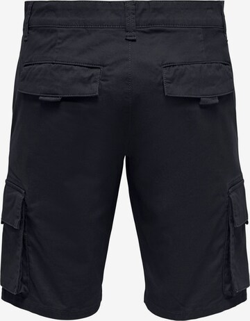 Regular Pantalon cargo Only & Sons en bleu