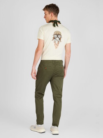 BLEND Regular Chino trousers in Green