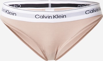 Calvin Klein Underwear Panty in Beige: front