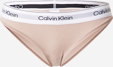 Calvin Klein Underwear Слип в бежово: отпред