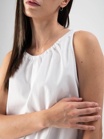 MND Topp 'Popeline' i vit