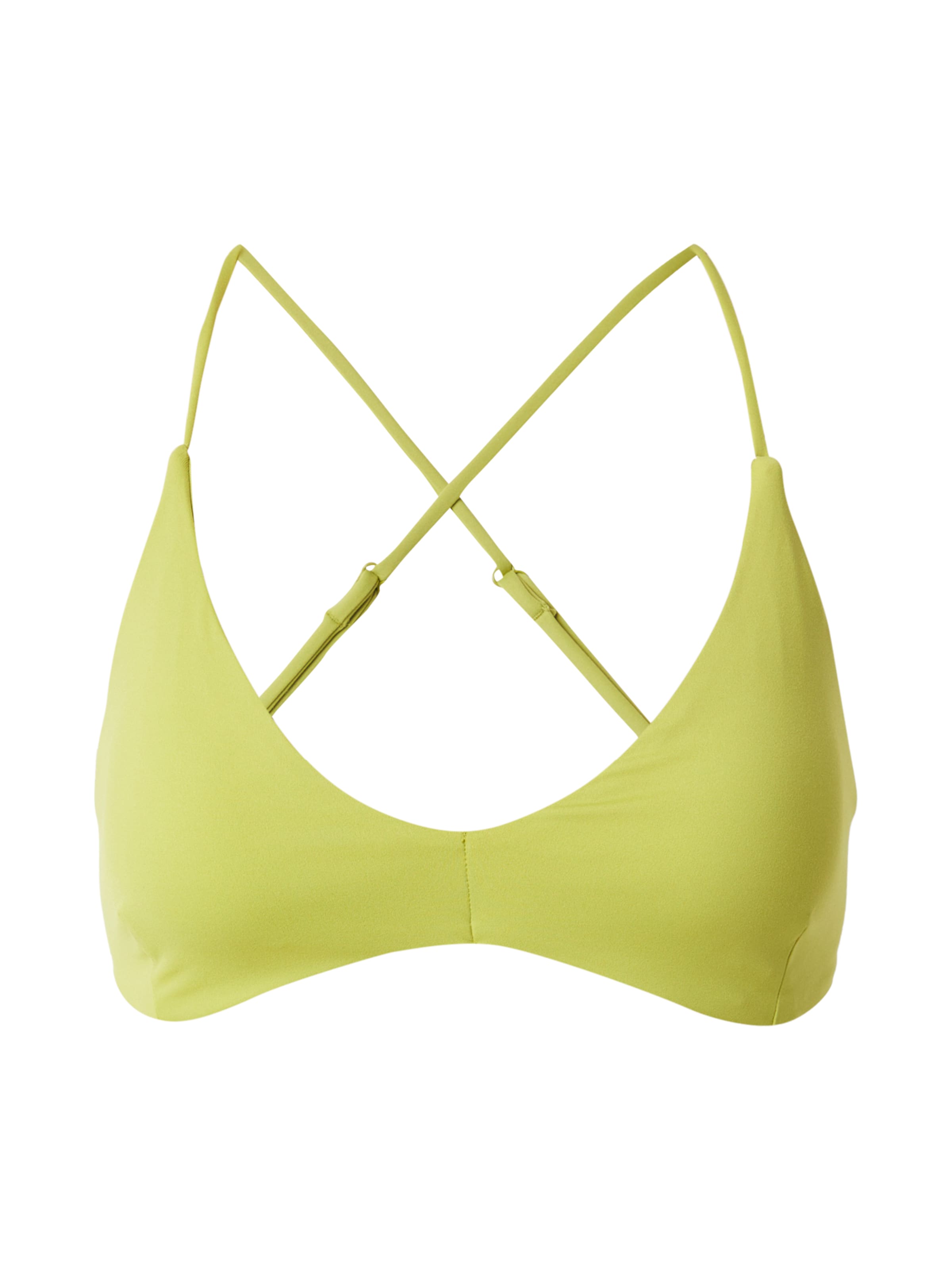 ICANIWILL Õlapaelteta topp Spordirinnahoidja 'Nimble', värv roheline: eest vaates