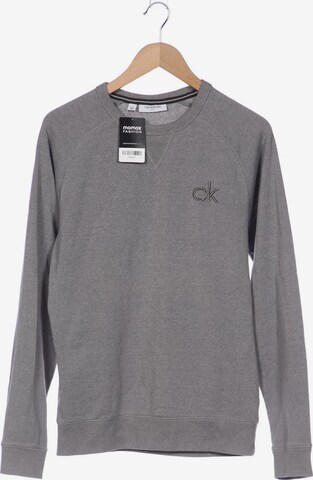 Calvin Klein Sweatshirt & Zip-Up Hoodie in S in Grey: front